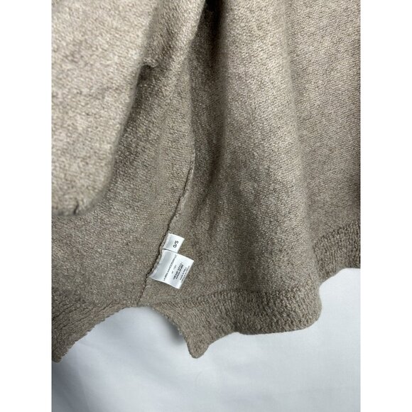 Lauren Manoogian Women’s 100% Baby Alpaca Open Front Cardigan Sweater Beige O/S - Picture 6 of 12